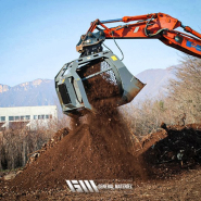 Godet cribleur rotatif à fonctionnement hydraulique Série CBR_1