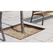 Grille d'arbre en fonte ductile sans peinture - Brico A55N - livrée en 4 pièces avec ancrage auto-ancrage_1