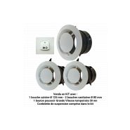 VMC simple flux basse consommation Evia - 22 dB(A) - Gestion humidité avec double sonde - Alimentation Mono 230V_1