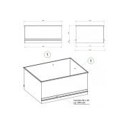 Trémie de stockage avec vanne guillotine et sortie tube D.160