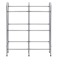 Vidaxl étagère de rangement pour 6 caisses argenté 96x33x116 cm acier 285213_1