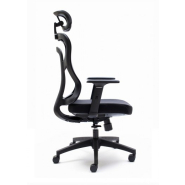 Fauteuil Synchrone CAYEUX avec Têtière Réglable - Dossier haut en résille - Référence 6399 FR206_1