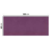 Tête-à-tête pliée en V intissé violet 40x120cm - par 400_1