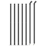 Vidaxl clôture à mailles losangées avec bride anthracite 1,1x10 m 153986_1
