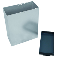 Conteneur poubelle 48L - cendrier 4.7L en acier galvanisé anthracite avec double fonction_1