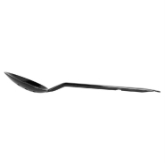 Cuillère de service perforée en polycarbonate noir 33,3cm_1