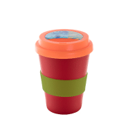 Mug thermos personnalisable - double paroi, avec couvercle et poignée en silicone - 300 ml_1