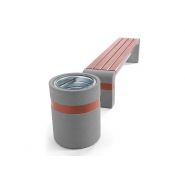 Poubelle publique Genewa Komserwis - 45L - Réf. 003333 - Hauteur 60 cm - 125 kg_1