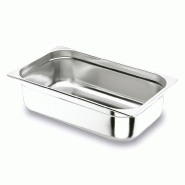 Bac GN Gastro 1/1 Inox - Hauteur 100 mm - Renforcé et modulaire - Marque Lacor_1