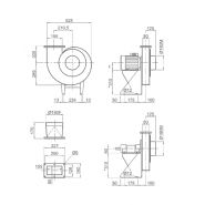 Vsaa 30 - Ventilateur centrifuge industriel Plastifer - Très haute pression - Polypropylène anticorrosion_1