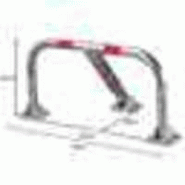 Barrière de parking 3 pieds - serrure identique Mottez - verrouillage automatique et protection antirouille_1