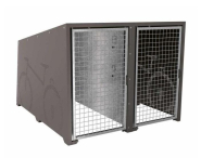 Box à vélos en tôle galvanisée - H:1450mm x l:1820mm x P:2055mm - Poids: 280 kg - Fabrication Française_1