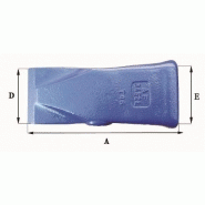 Dents de godet adaptables Feurst AF 3452 L - 13 kg - Dimensions précises_1