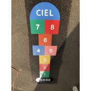 Jeux thermocollés - Petite Marelle 2m50x60cm - Référence BTJTM01_1