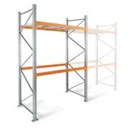 Rack à palettes - idéal pour charges lourdes ou volumineuses - jusqu'à 3600 mm de long, 4500 kg par niveau_1