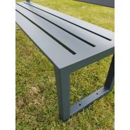 Banc MIAMI STEEL - Design urbain en acier avec finition polyester - Personnalisable_2