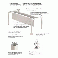 Bureau réglable Idea 01 - Quadrifoglio - 80, Blanc, Noyer canaletto_1