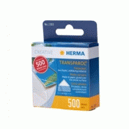 Coins-photos autocollants transparents - dévidoir 500 pcs - Référence 1383 - adhésif sans solvant ni acide_1