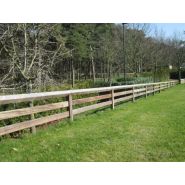 Royal Tropic Safety - Clôture de carrière en bois tropical dur - De Sutter Naturally - Hauteur 0,75m_1