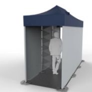 Tunnel de désinfection Mastertent - structure en aluminium, buses en acier inoxydable, faible consommation d'énergie et d'eau_1