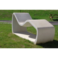 Banc et chaise en béton tubulaire - design minimaliste et écologique - Ciment Green Seal - Réduction CO2_1
