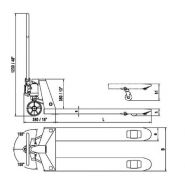 TH0001 - Transpalette manuel Disset Odiseo - 2500 kg - robuste et ergonomique_1