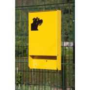 Poubelle publique ABES 533.060 - 533.061 en acier galvanisé - 500 sacs_1