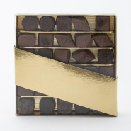 Boite chocolat or 17.5x17.5x2.5 cm - par 12_1