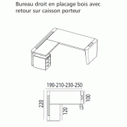 Bureau d'angle X10- Officity - Gauche, Oui, Orme gris, 190 x 220 cm_1