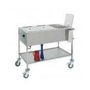 Chariot bain-marie - Frigotherm - 2 ou 4 cuves GN 1/1 sur chariot ou armoire chauffante_1