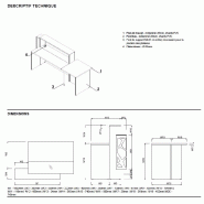 Borne d'accueil Organic avec système d'illumination - MDD - 130, Blanc brillant, A droite_2