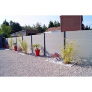 Clôture composite élégante avec option lame décorative