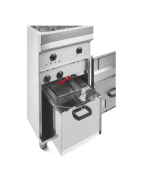 Friteuse électrique - 15-18 Litres - 2 bacs sur coffre - 52 à 64 kg/heure - 400V - EVO400T - Valentine_1
