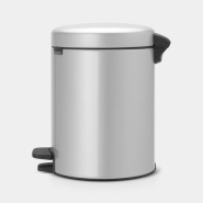 Poubelle à pédale newIcon Brabantia - 5 litres - Metallic Grey - XS - Soft-close - Anti-odeurs_1