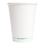 Gobelet boisson chaude Feel Green 100% compostable carton blanc 36cl par 1000_1