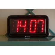 Horloge numérique à LED rouge - Étanche IP66 - Huchez RA10 L - Alimentation secteur 230V - Affichage HH:MM_1