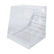 Vitrine de protection - 3 plateaux transparents - L27xP50xH52cm - PMMA - Contact alimentaire_1