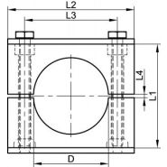 72122 - Colliers de fixation en polypropylène vert - Plaque inférieure à souder et renfort inox 304L - Bene Inox_1