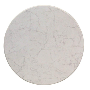 Plateau rond de table extérieur Classic Line Ø60cm décor blanc marbré_1