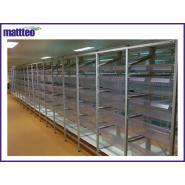 Rayonnage pour médicaments modulable en acier époxy ou inox - Compatible RFID - MODUL-IT_1