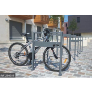 Appui vélos de style contemporain et épuré en 2 versions: classique ou avec tôle signalétique - MILAN_1