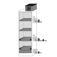 Armoire de sécurité Q-PEGASUS-90 modèle Q90.195.060.WDAC - Réf 30074-046-90006_1