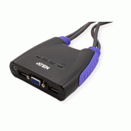 Aten cs64us switch kvm vga, usb, audio, 4 ports_1