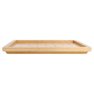 Plateau pour 25 piques Golf bambou 25x20cm_1