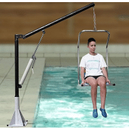 Lève-personne hydraulique, capacité de charge 150kg, pour faciliter le transfert des personnes handicapés dans vos piscines et spas_1