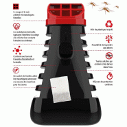 Piège anti-moustique - insecticide pour larves et adultes - forme pyramidale brevetée - 90 jours d'efficacité_1