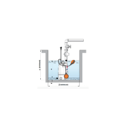 Pompe de relevage Pedrollo RX M 220 Vortex - 220V, eaux usées, flotteur intégré, 6 m³/h, 0.37 kW_1