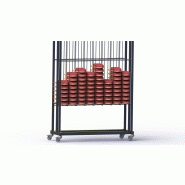 Présentoir chaussures - métal - 8 colonnes - pour commerce, distribution et tourisme_1