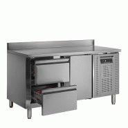 Refroidisseur de comptoir 1 porte 2 tiroirs GN1/1 SS304 - 272 L | Tefcold - CK7220_1