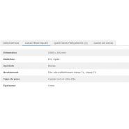 26947 - Panneau temporaire KD22a déviation pour cône K5a - PVC rigide - Dimensions 1000 x 300 mm_1